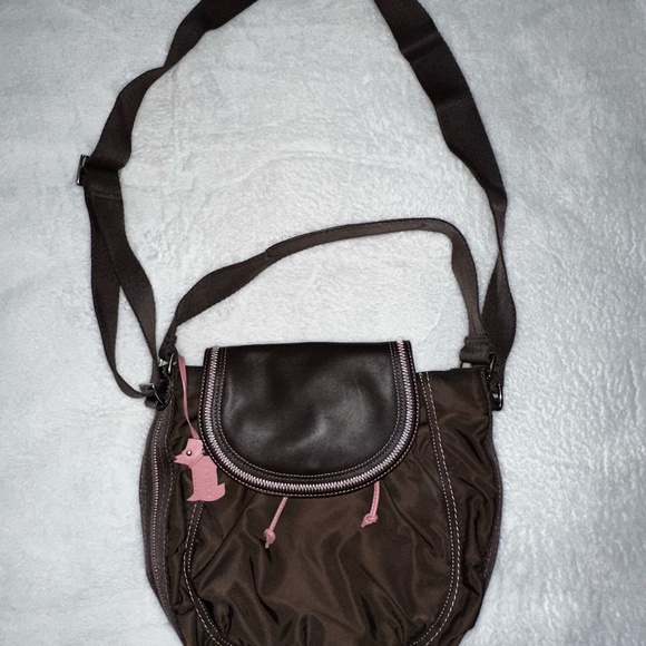 Radley Crossbody Bag Brown and Pink Leather - Picture 2 of 8